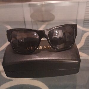 Versace Polarized  Black Sunglasses With Case